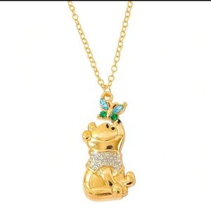 Gold Bear Pendant Necklace, Disney’s Winnie The Pooh Necklace